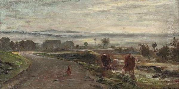 Cows Grazing On The Road Side - view 1