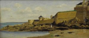 View Of St. Malo by Charles-Francois Daubigny