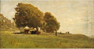Paturage Avillerville by Charles-Francois Daubigny