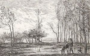 Soleil Couchant by Charles-Francois Daubigny