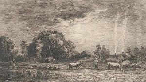 Lever De Lune by Charles-Francois Daubigny