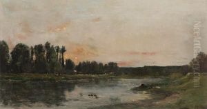 La Riviere Coucher Du Soleil