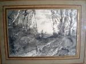 Une Ecluse Dans Le Morvan by Charles-Francois Daubigny