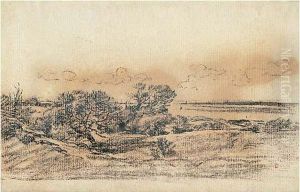 L'estuaire by Charles-Francois Daubigny