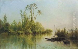 Signed 'daubigny' (lower Right) by Charles-Francois Daubigny