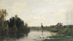 Bord De L'oise by Charles-Francois Daubigny