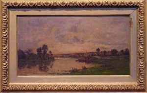 Washer Women On The Banks Of A River by Charles-Francois Daubigny