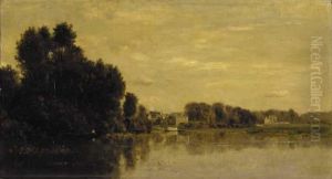 Bords De L'oise by Charles-Francois Daubigny