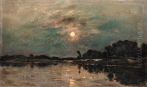 Bord De Riviere Au Clair De Lune Bord De Riviere Au Clair De Lune