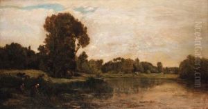 Les Bords De L'oise by Charles-Francois Daubigny