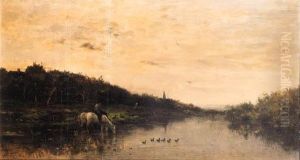 Chevaux Au Bord De L'oise