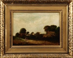 Pierre Familj Vid Landsvag by Karl Pierre Daubigny