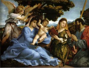 Madonna and Child with Saints and an Angel 1527-28