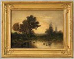 Promenade En Campagne by Karl Pierre Daubigny