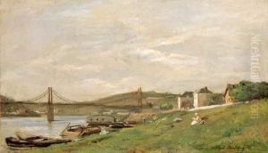 Bords De Seine by Karl Pierre Daubigny