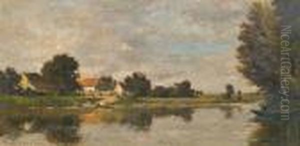 Paysage Avec Riviere. 1869 - view 1