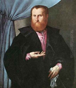 Portrait Of A Man In Black Silk Cloak
