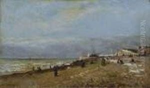 La Plage by Karl Pierre Daubigny