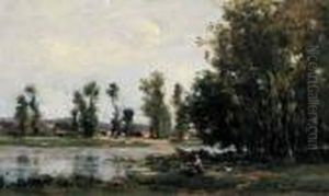Lavandiere Au Bord De L'oise