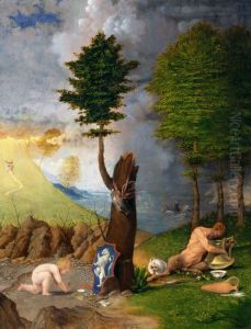 Allegory 1505 by Lorenzo Lotto