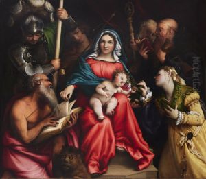 Mystic Marriage of St Catherine 1524 by Lorenzo Lotto