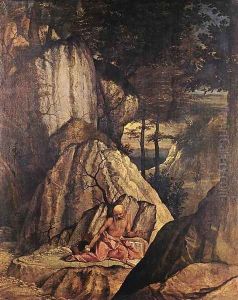 Penitent St Jerome 1506 by Lorenzo Lotto