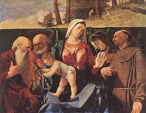 Madonna and Child with Saints c. 1506 by Lorenzo Lotto