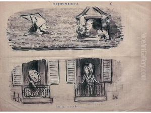 Serie Croquis Parisiens by Honore Daumier