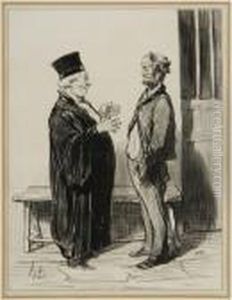 Ainsi Donc, Quoique J'vous Avoue Entre Nous... by Honore Daumier