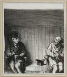 Les Trains Parlementaires... by Honore Daumier