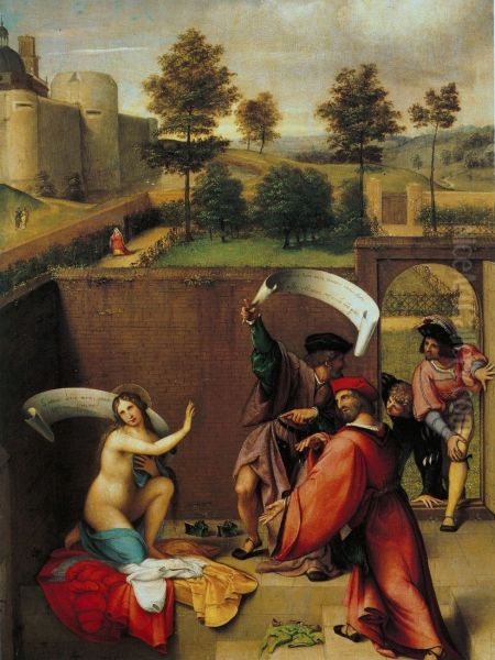 Susanna and the Elders - view 1