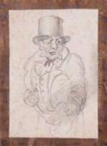 Portrait D'homme Au Hachoir / Portraits D'hommes by Honore Daumier