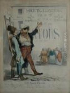 Societe Du Clystere by Honore Daumier