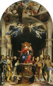 Madonna with the Child and Saints by Lorenzo Lotto