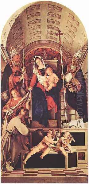 Madonna and Child with Sts Dominic, Gregory and Urban - view 1