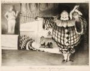 Baissez Lerideau, La Farce Est Jouee by Honore Daumier