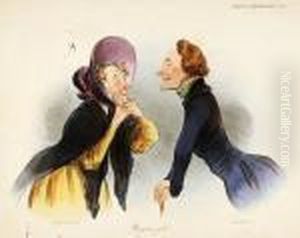 "caricaturana" Und"croquis D'expressions" by Honore Daumier