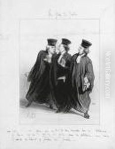 Allons Donc, Chers Confreres... by Honore Daumier