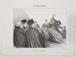 Une Peroraison A La Demosthene by Honore Daumier