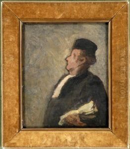 Portrait Of A Man by Honore Daumier