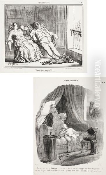 Pastorales. No. 34; And Croquis D'ete. No. 16, For Caricatures De Moeurs Part Ii And Iii - view 1
