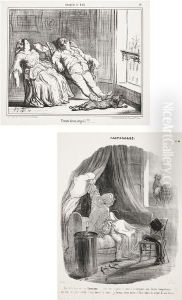 Pastorales. No. 34; And Croquis D'ete. No. 16, For Caricatures De Moeurs Part Ii And Iii by Honore Daumier