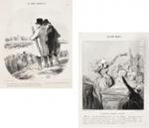 Les Bas Bleus by Honore Daumier