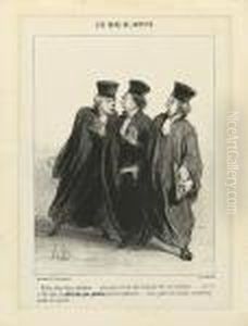 Allons Donc, Cher Confreres. by Honore Daumier