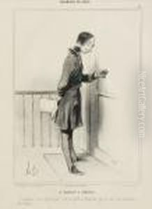 Le Mendiant A Domicile by Honore Daumier