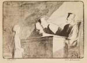 Huis Clos by Honore Daumier