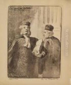Les Deux Avocats by Honore Daumier