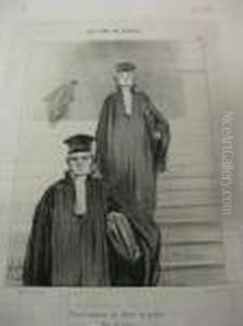 Les Gens De Justice. by Honore Daumier