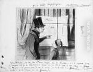 Les Foulards Geographiques by Honore Daumier