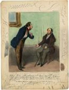 Monsieur! Monsieur! M'offrir 500 Francs by Honore Daumier